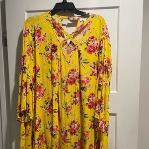 Umgee yellow floral tunic